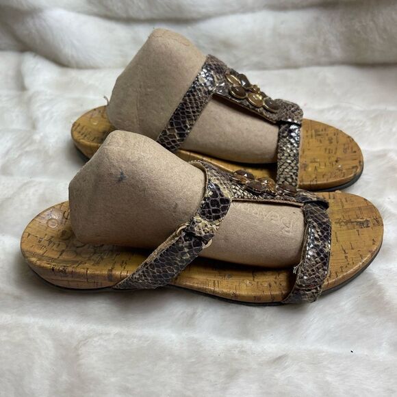 Vionic by Orthaheel Viviana snake skin print jewel Embellished Sandals SZ8 - Picture 11 of 12